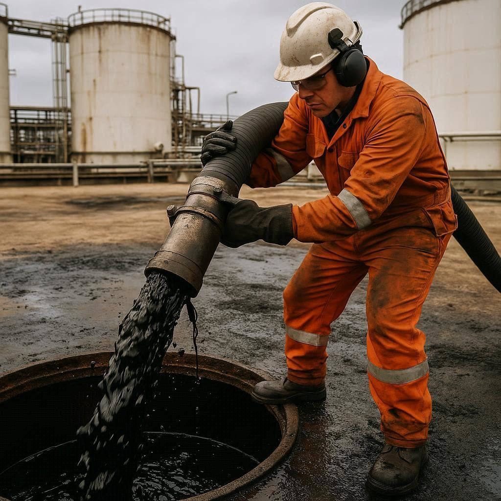 Откачка нефтепродуктов в Гатчине